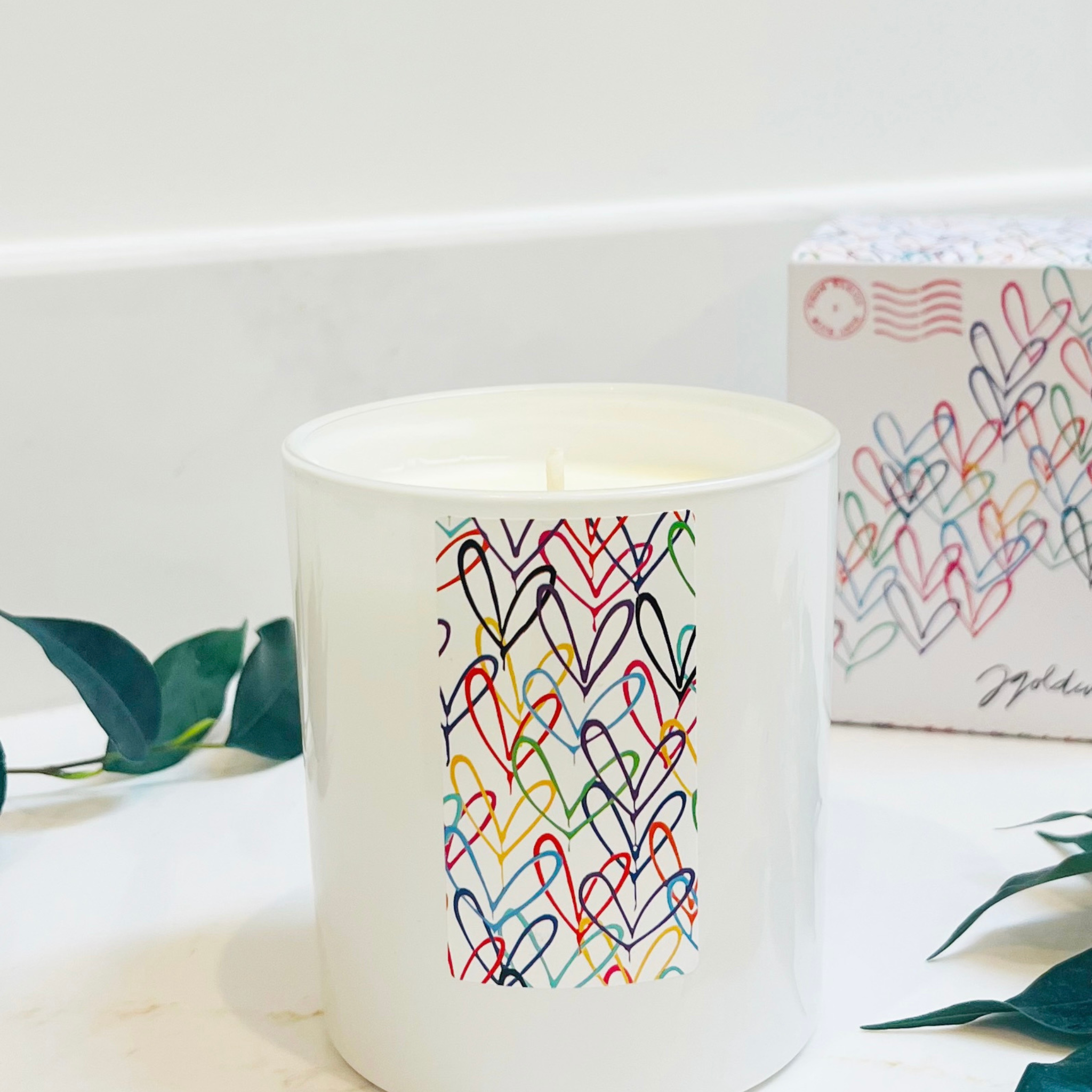 #Lovewall wild fig & cassis soy candle - James Goldcrown x From Babies with Love